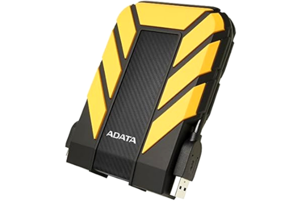 Adata ADATA HD710 Pro 2 TB USB 3.1 IP68 vattentät/stötsäker/dammsäker, robust extern hårddisk, gul (AHD710P-2TU31-CYL)
