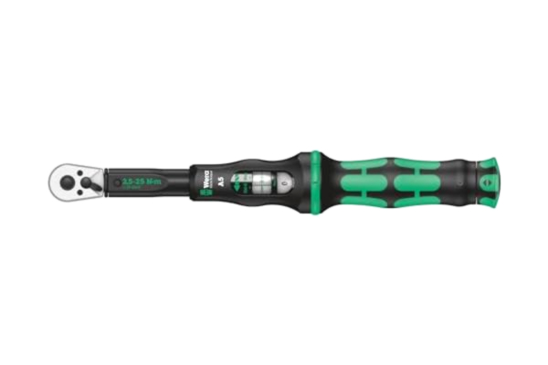 Wera  Click Torque A 5 Adjustable Torque Wrench, 1/4" Square Drive, 2.5-25 Nm, 05075604001