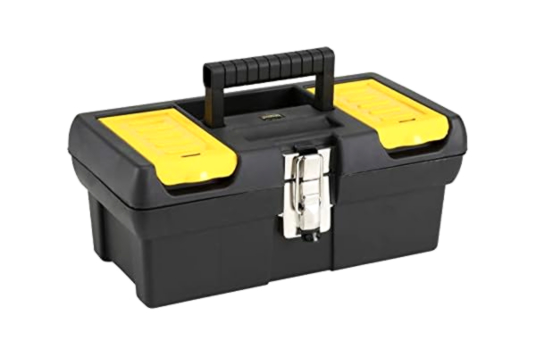 Stanley STANLEY Skrzynka narzędziowa z serii 2000 z metalowym zatrzaskiem, 2 organizery pokrywy, przenośna taca na narzędzia, 30 cm, 1-92-064
