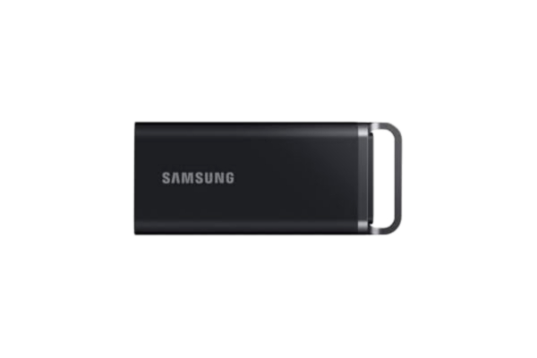 Samsung  Portable SSD T5 EVO, 8 TB, USB 3,2 gen. 1, 460 MB/s läsning, 460 MB/s skrivning, extern hårddisk för Mac, PC, Android, smarta TV-apparater och spelkonsoler, inkl. USB-C-kabel, MU-PH8T0S/EU