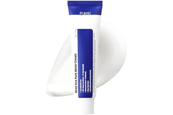 Purito PURITO Eterisk oljefri djursjöar ren vatten kräm 50 g 1,7 fl.oz, fuktkräm för ansikte, ansiktsvatten kräm, vegansk