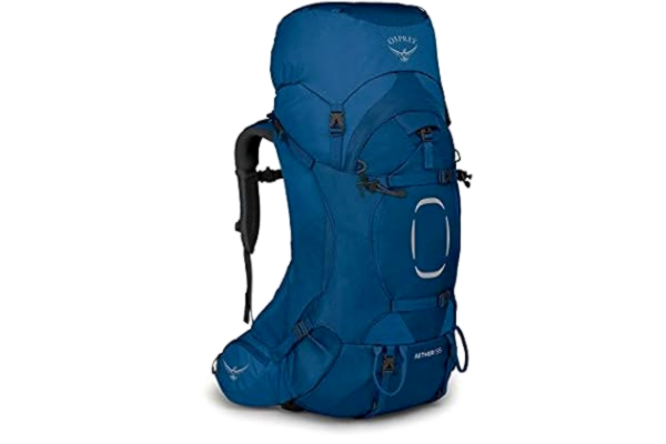 Osprey  Aether 55 Sacs à dos Homme, Bleu (Deep Water Blue), S/M