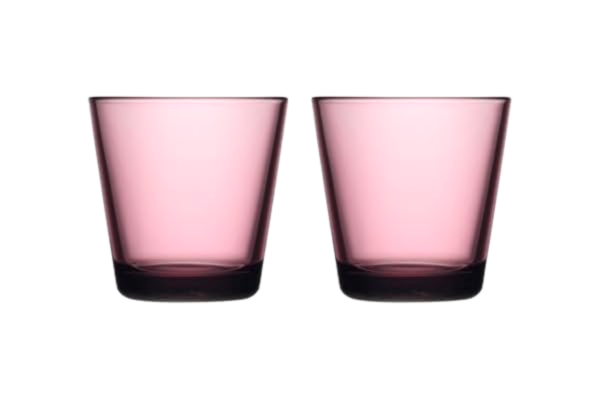 Iittala  Kartio Uppsättning av 2 glas, i färgen rosa, diskmaskinssäker, mått (H x B x L): 8 cm, volym: 21 cl, 1070585