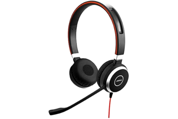 Jabra  Evolve 40 MS Stereo Headset – Microsoft certifierade hörlurar för VoIP Softphone med Passive Noise Cancellation – USB-kabel med kontroll – Svart