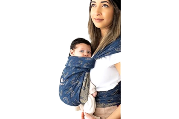 Manduca manduca Twist Regular > Rainbow Night < pasgeboren draagdoek stof (biologisch katoen) I zachte buikriem I drager om te waaien (Baby Wrap Conversie)