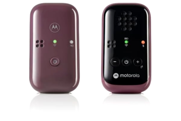 Motorola  Audio Babyphone PIP12 – Babyfon DECT-teknik – babymonitor räckvidd upp till 450 meter – babytelefon med tondetektering – babymobiltelefon tvåvägskommunikation – plast – lila
