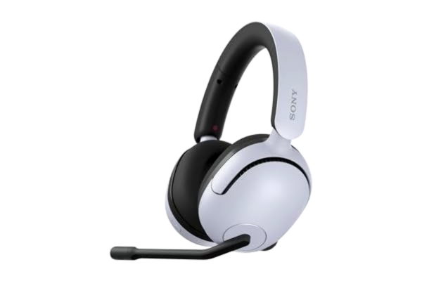 Sony  INZONE H5 - trådlöst spelheadset, 360 rumsligt ljud för spel, bekväm passform, 28 timmars batteritid, låg latens, mikrofon med AI, PC & PS5-kompatibel - vit