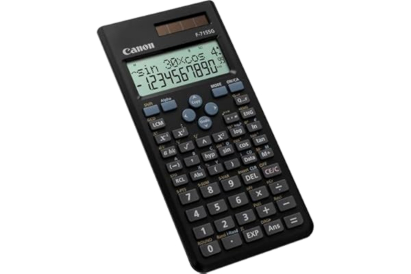 Canon  F715SG vetenskaplig skolkalkylator (2-radig display, 250 funktioner), svart