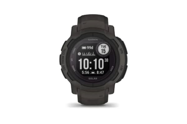 Garmin  Instinct 2, Solar Graphite - Montre GPS solaire robuste et connectée - Boîtier 45 mm
