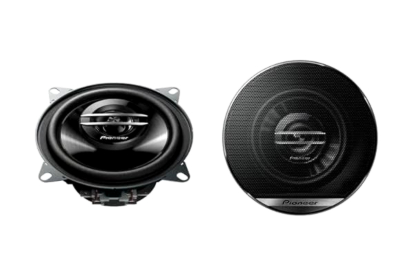 Pioneer  TS-G1020F 2-vägs koaxialhögtalare (210 W), 10 cm, kraftigt ljud, IMPP-kon för optimal bas, 30 W ineffekt, 43 mm installationsdjup, svart, 2 högtalare