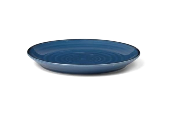 Kähler  Design Colore tallrik platt av keramik handgjord, i färg: Berry blue, diameter: 19 cm, 690631