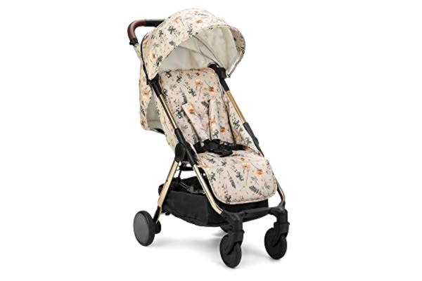 Elodie Details Elodie Detaljer Mondo Stoller® buggy från födsel till 4 år (22 kg) – liggande position, enhands vikning och kontroll, lätt barnvagn i kabinstorlek – Meadow Blossom