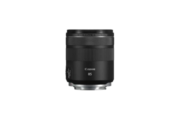 Canon  RF 85 mm F2 makro är STM porträttobjektiv för EOS R-serien (0,5-vägs makrobildstång, 5-stegs bildstabilisator, 9-lameller, irisbländare, tyst STM-motor, vidvinkelobjektiv) svart