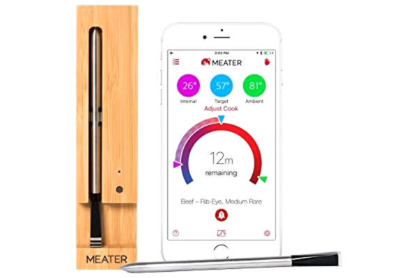 Meater Original MEATER | 10m True Wireless Smart Meat Thermometer for The Oven Grill Kitchen BBQ Rotisserie with Bluetooth and WiFi Digital Connectivity