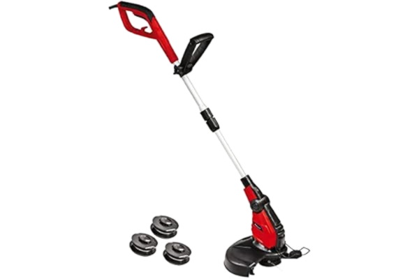 Einhell  3402022 GC-ET 4530 Electric Garden Strimmer With 3 Thread Spools | Auto Line-Fed Grass Cutter With Telescopic Handle, Fully Rotatable Head And Flower Guard | Lawn Trimmer Set, Red, 30 cm