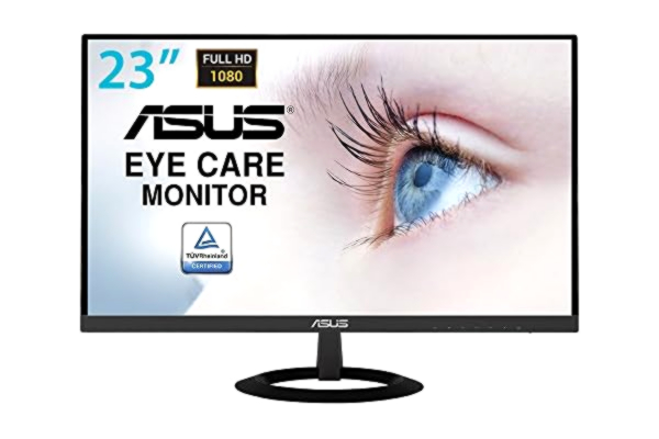 Asus ASUS VZ239HE - Ecran PC 23" Noir FHD - Dalle IPS - 16:9 - 1920x1080 - 250cd/m² - HDMI et VGA - Profil ultra-fin de 7 mm - Bords fins - Flicker Free - Filtres de lumière bleue