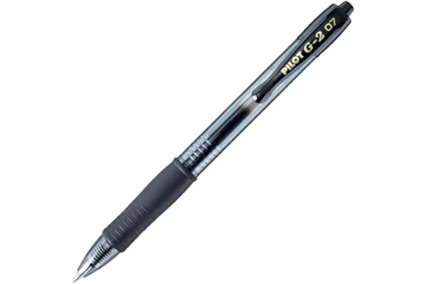 Pilot  G2 0,7 mm infällbar gelpenna för kulor svart
