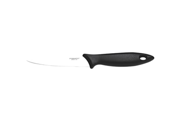 Fiskars  Groentemes, totale lengte: 22 cm, roestvrij staal, zwart, Essential, 1023778