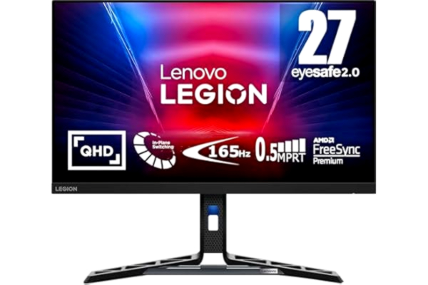 Lenovo 27" Lenovo Legion R27Q-30 - 2560x1440 - 165Hz - IPS - DisplayHDR 400 - 2x3W Speakers - 1 ms - Skjerm