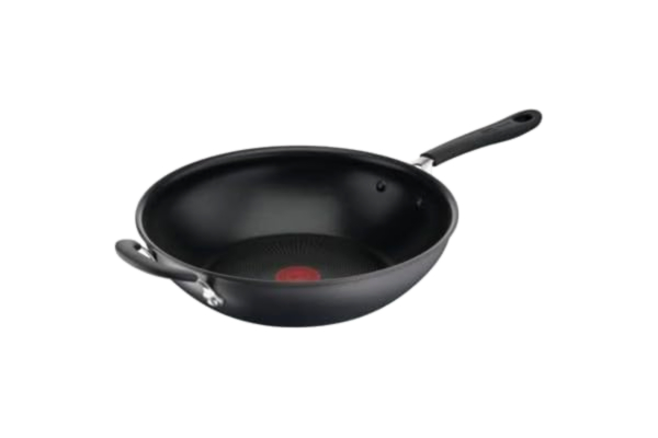 Tefal  Jamie Oliver hård anodiserad 30 cm non-stick wokpanna, svart (induktionskompatibel)