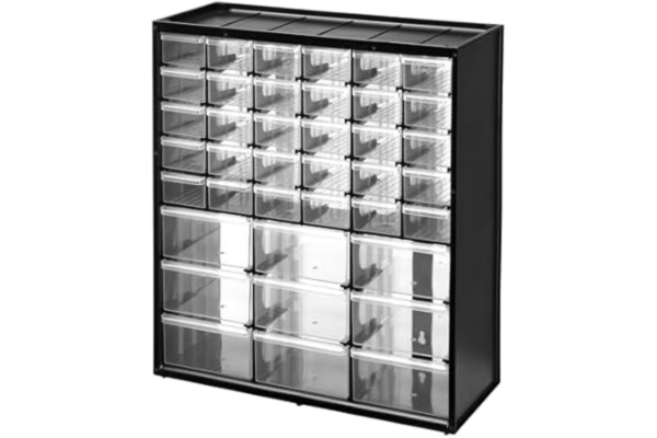 Stanley BLACK+DECKER Stanley 1-93-981 Förvaringsbox med 39 Fack, Flerfärgad