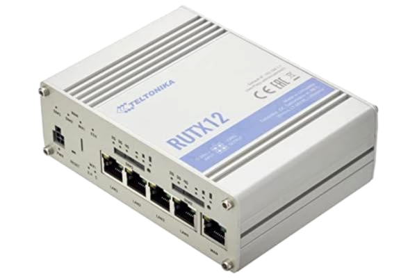 Teltonika  RUTX12 - Trådløs router - WWAN 5-port switch - 1GbE, PPP, Modbus - Wi-Fi 5 - Bluetooth - Dual Band