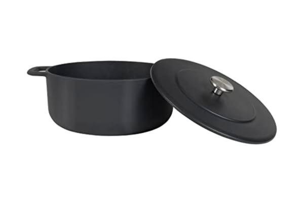 Combekk  Gryte i støpejern emaljert, svart, 24 cm.