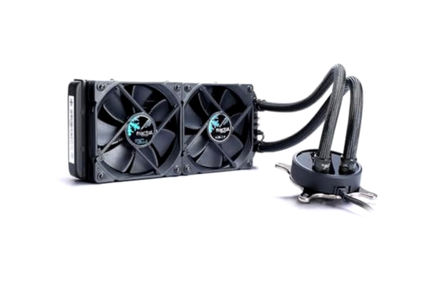 Fractal Design  Celsius S24 Blackout – vattenkylningsenhet vattenkylning, fläkt för (High End) gaming PC-chassi, svart, FD-WCU-CELSIUS-S24-BKO