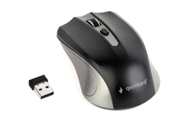 Gembird Mus USB optisk WRL grå/svart MUSW-4B-04-GB Gembird