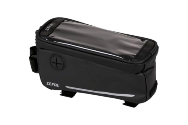Zefal ZÉFAL Console Pack T1 Black, 2 in 1 solution - Smartphone holder and front bag., Water resistant polyester and zip. Translucent