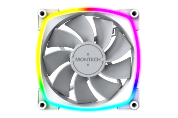 Montech  RX120 PWM ARGB Lüfter - 120 mm, vit