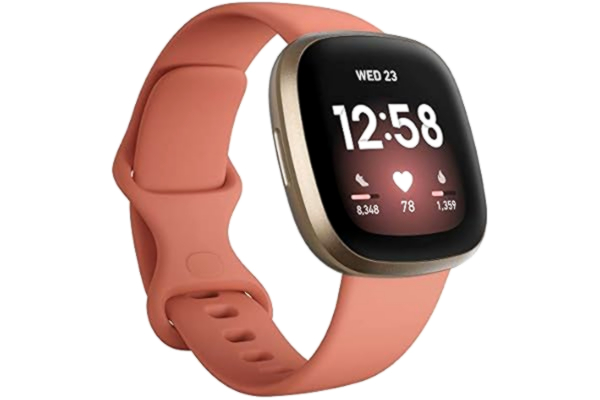 Fitbit  Versa 3 - Smartwatch voor een actieve levensstijl met ingebouwde gps, minuten in actieve zones, spraakbediening en tot 6+ dagen batterijduur
