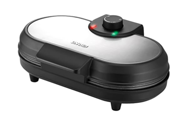 Unold  48165 Dubbelt pannkaksjärn Svart, Rostfritt stål