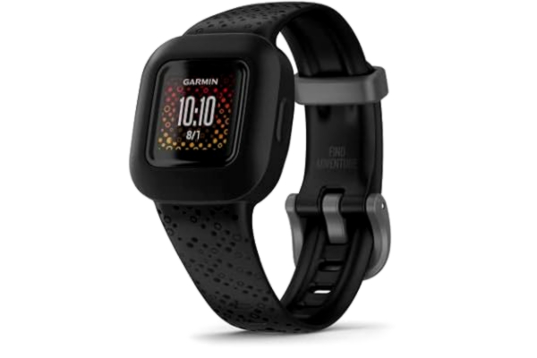 Garmin  vivofit jr. 3 - Aktivitetssporer med bånd - silikone - sort - håndledsstørrelse: 130-175 mm - Bluetooth - 25 g - kosmisk sort