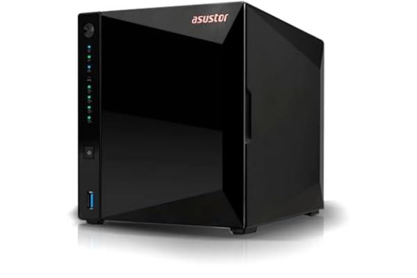 Asustor  Drivestor 4 Pro Gen2 AS3304T v2, NAS-hölje med 4-bay-nätverkslagring, 1,7 GHz fyrkärnig 2,5 GbE-port, 2 GB RAM DDR4, nätverksansluten lagring för molnminne (disklös)