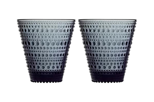 Iittala SET 2 VASOS 300 ML DARK GREY