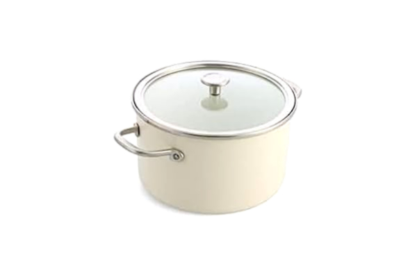 KitchenAid  Steel Core Enamel gryta 24 cm/6 liter, grädde