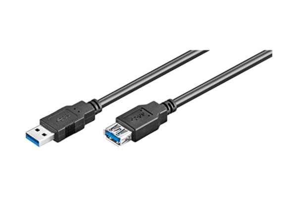 Goobay  95726 Super USB 3.0 kabel förlängning/förlängningskabel för enheter med USB-port/dataöverföring 5 Gbit/s/trippel skärmad / 5 m