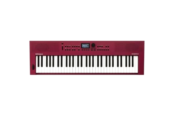 Roland  GO:KEYS 3 Music Creation Keyboard | 61-tangenters klaviatur | ZEN-Core-motor med över 1 000 inbyggda ljud | Inbyggda stereohögtalare | Bluetooth-ljud/MIDI-stöd för musikstreaming - Mörkröd