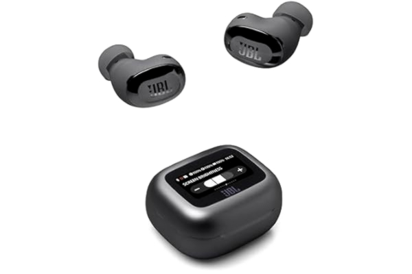 JBL  Live Buds 3 — Trådlösa in-ear öronsnäckor med Bluetooth, 40 timmars speltid, True Adaptive-brusreducering och högupplöst JBL Signature-ljud, IP55-klassad vattentäthet, svart