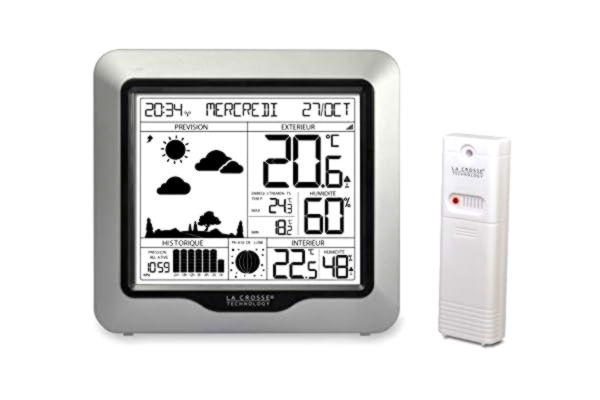 La Crosse Technology  - WS6823 Stacja pogodowa z prognozą i sygnałem DCF - srebrna