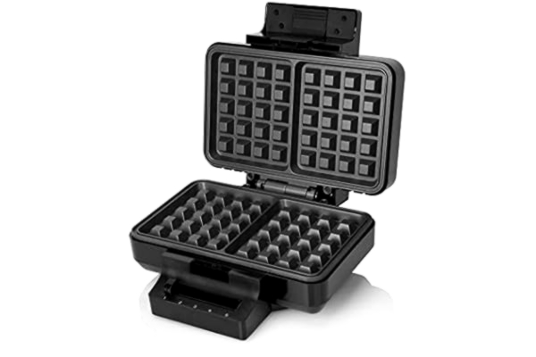 Wilfa  GAUFRES våffeljärn - 2 stora laggar, 1000 watt och signalljus, svart