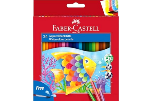 Faber-Castell  vattenfärgspennor (förpackning med 24)