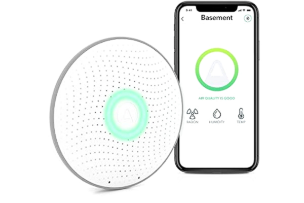 Airthings  2950 Wave Radon — Smart radondetektor med luftfuktighets- och temperaturmätare. Noggrann och användarvänlig, trådlös, New Version