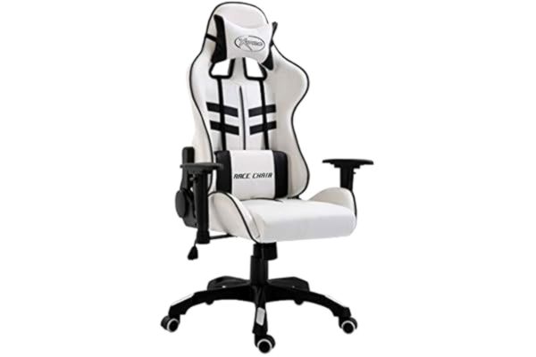 vidaXL  Gamingstoel PU Zwart Stoel Stoelen Computerstoel Racingstoel Gamestoel
