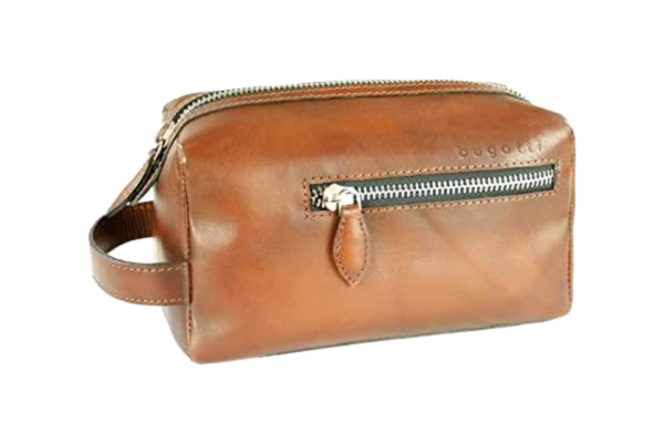 Bugatti  Domus Heren Toilettas Leder - Cognac