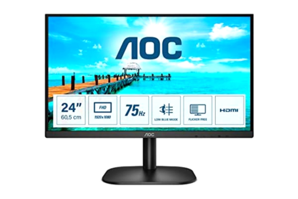 AOC 24" AOC 24B2XHM2 75 hertsin taajuudella