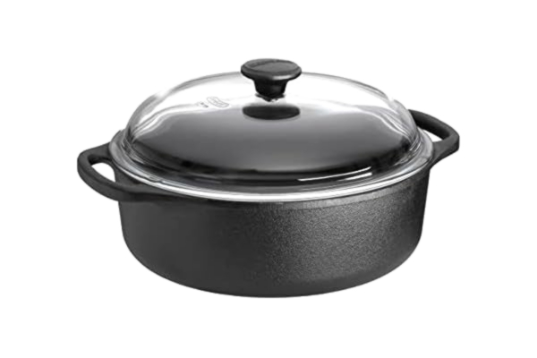 Skeppshult  gryta rund med glaslock (bottendiameter/innehåll: 20 cm/3 liter)