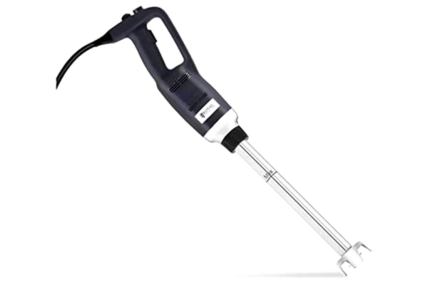 Royal Catering  RCSM-500-400P blender ręczny różdżka (ergonomiczny uchwyt, 500 W, 4000-16 000 obr./min, bezstopniowy, ochrona przed rozpryskiwaniem, blender 400 mm, stal nierdzewna) czarny