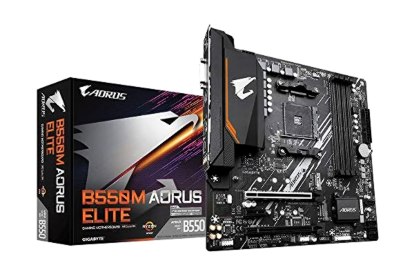 Gigabyte GIGABYTE B550M AORUS ELITE Hovedkort - AMD B550 - AMD AM4 socket - DDR4 RAM - Micro-ATX